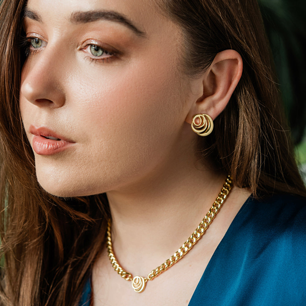 Signature Rose Earrings, earrings, stud earrings, anklet, bracelet, necklace, ring, 18k gold vermeil jewelry, online jewelry store, women jewelry, Roses Muse