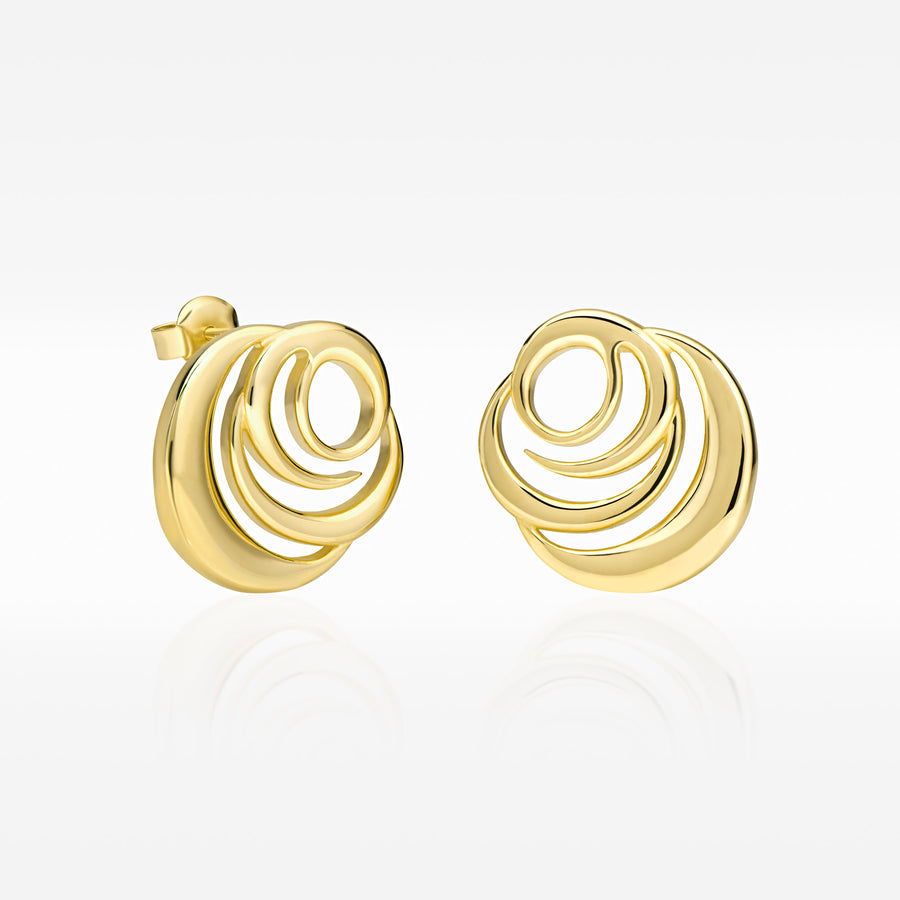 Signature Rose Earrings, earrings, stud earrings, anklet, bracelet, necklace, ring, 18k gold vermeil jewelry, online jewelry store, women jewelry, Roses Muse