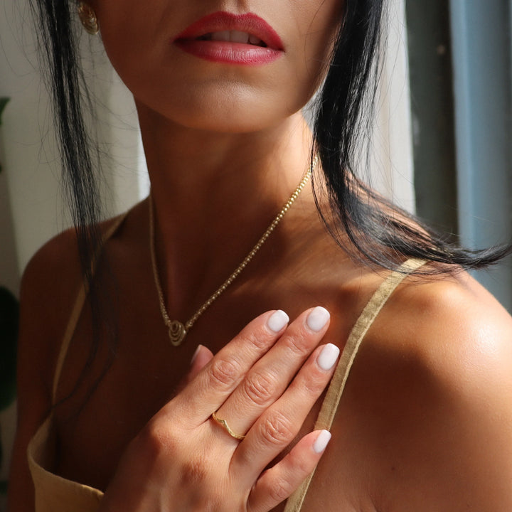 Rosevine Wishbone Ring