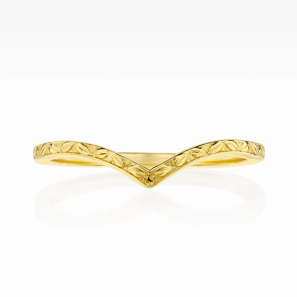 Rosevine Wishbone Ring
