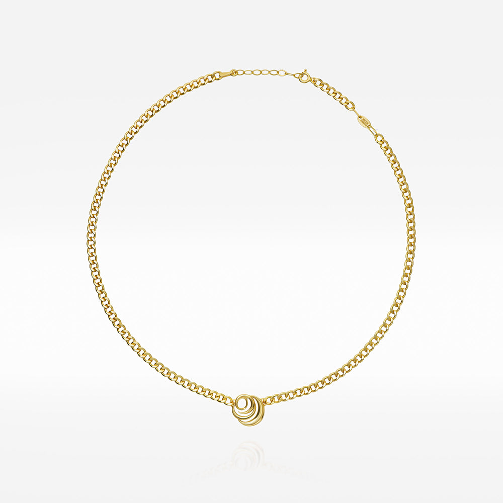 Signature Slim Cuban Link Necklace, earrings, stud earrings, anklet, bracelet, necklace, ring, 18k gold vermeil jewelry, online jewelry store, women jewelry, Roses Muse