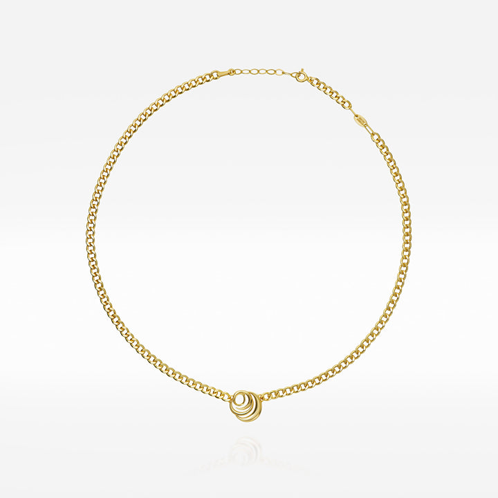 Signature Slim Cuban Link Necklace, earrings, stud earrings, anklet, bracelet, necklace, ring, 18k gold vermeil jewelry, online jewelry store, women jewelry, Roses Muse