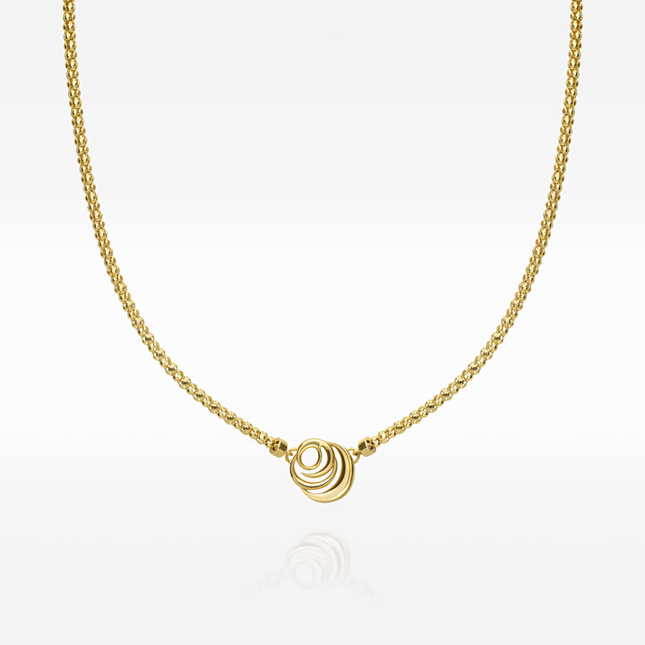 Signature Popcorn Chain Necklace, earrings, stud earrings, anklet, bracelet, necklace, ring, 18k gold vermeil jewelry, online jewelry store, women jewelry, Roses Muse