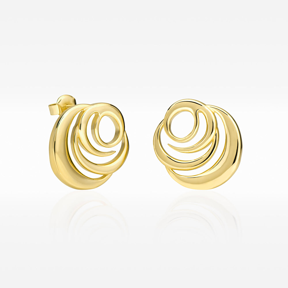 Signature Rose Earrings, earrings, stud earrings, anklet, bracelet, necklace, ring, 18k gold vermeil jewelry, online jewelry store, women jewelry, Roses Muse