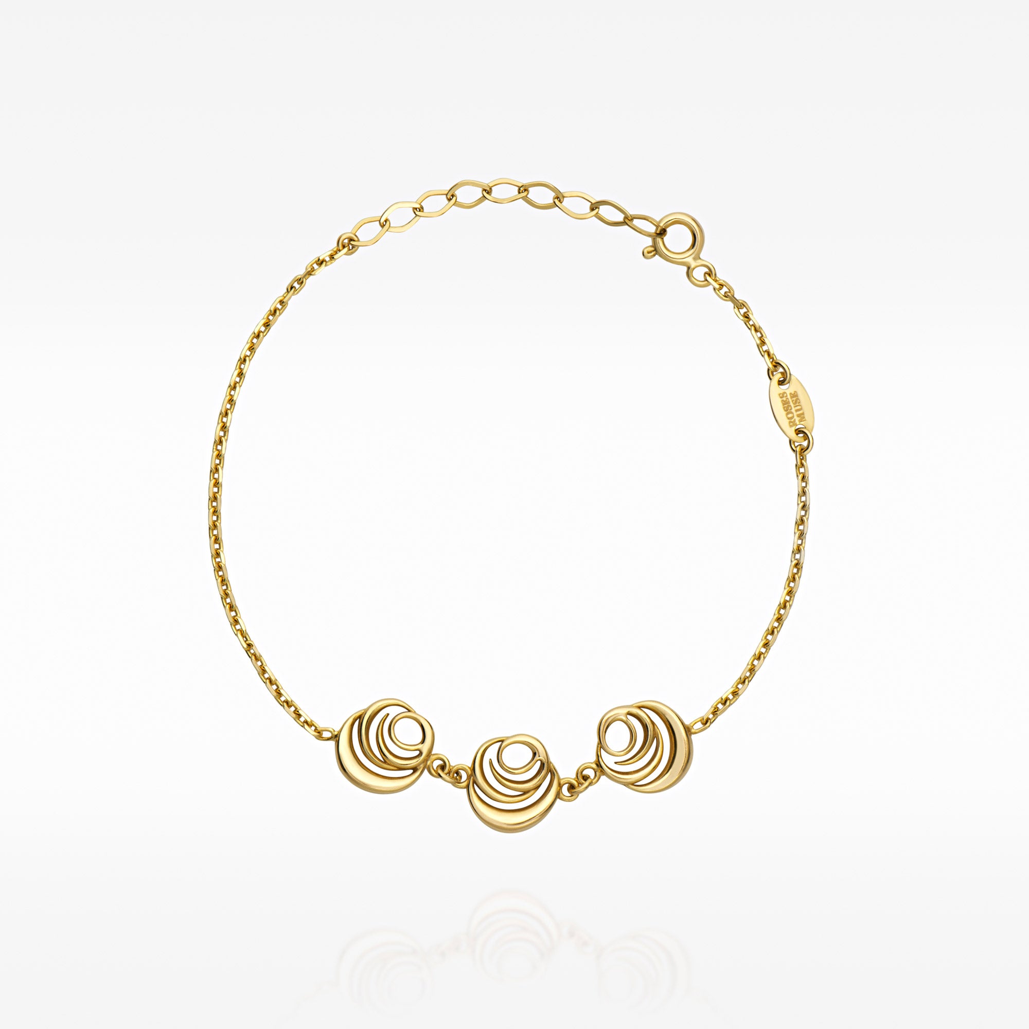 Signature Triplicate Rose Bracelet – Roses Muse Inc.
